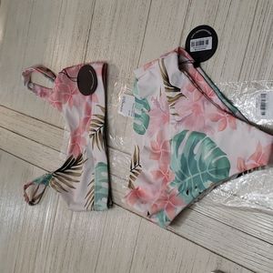 NEW Infamous Swim Bikini Paradise Gia Top & Ginger Bottom XS